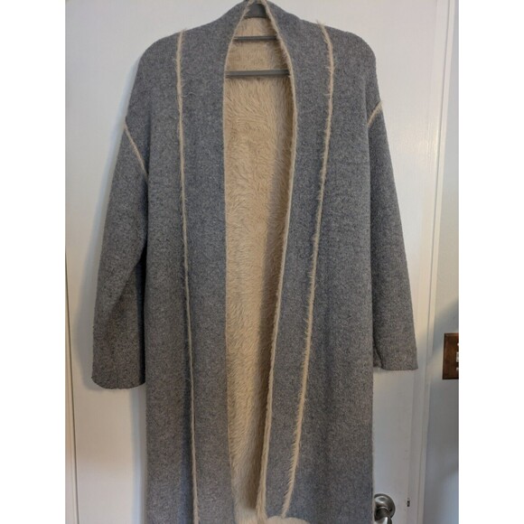 ANTHROPOLOGIE Moth GRAY Sarah Long Line Cardigan Sweater Women’s S - Picture 3 of 8